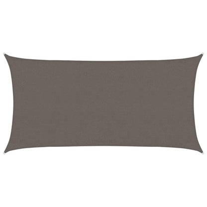 vidaXL Sunshade Sail 160 g/m² Anthracite 3x6 m HDPE