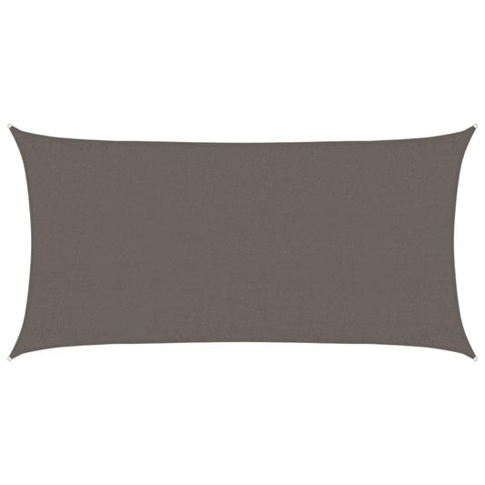 vidaXL Sunshade Sail 160 g/m² Anthracite 3x6 m HDPE