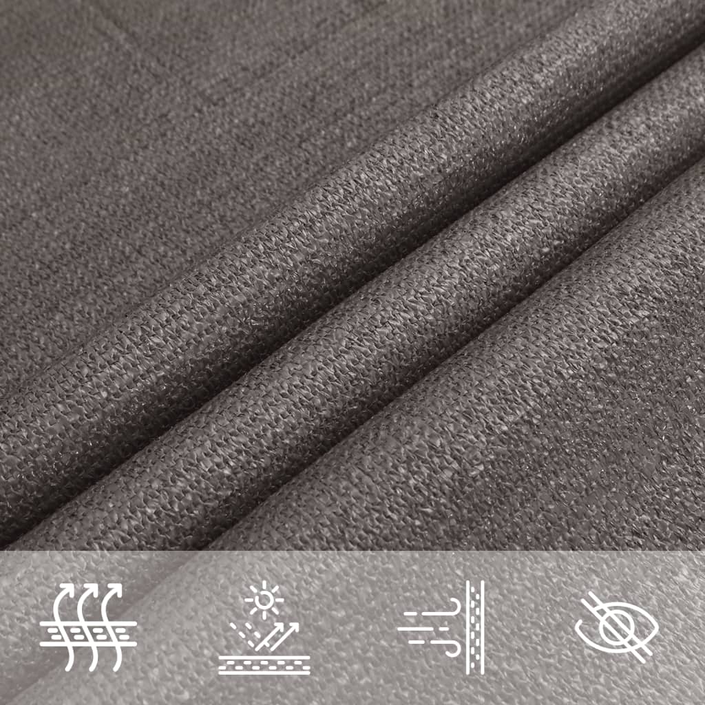 vidaXL Sunshade Sail 160 g/m² Anthracite 3x6 m HDPE