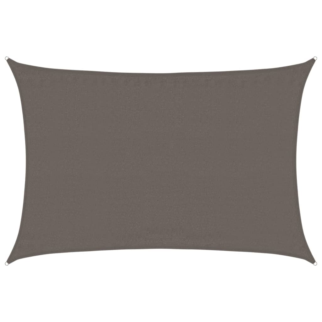 vidaXL Sunshade Sail 160 g/m² Anthracite 3.5x4.5 m HDPE