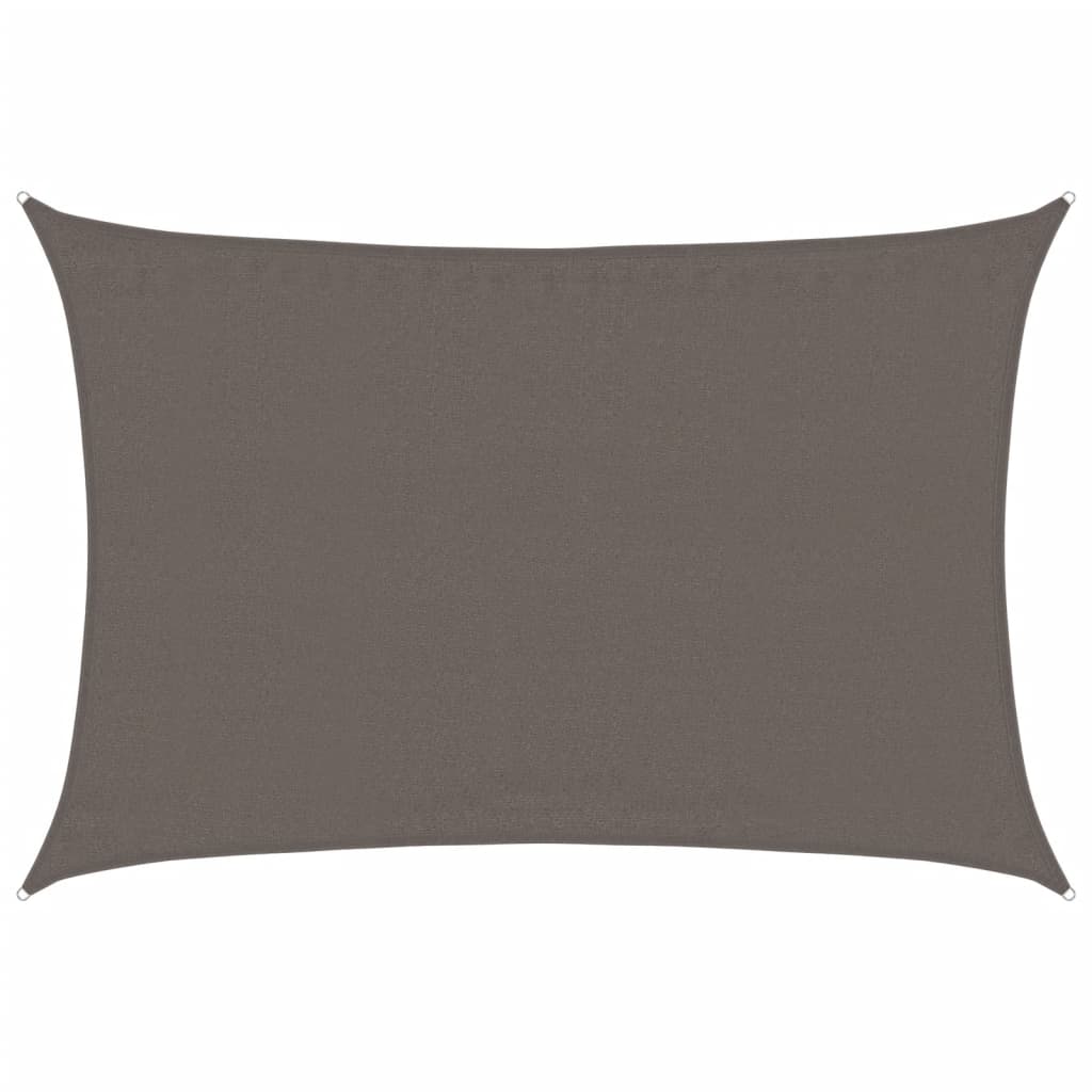 vidaXL Sunshade Sail 160 g/m² Anthracite 3.5x5 m HDPE