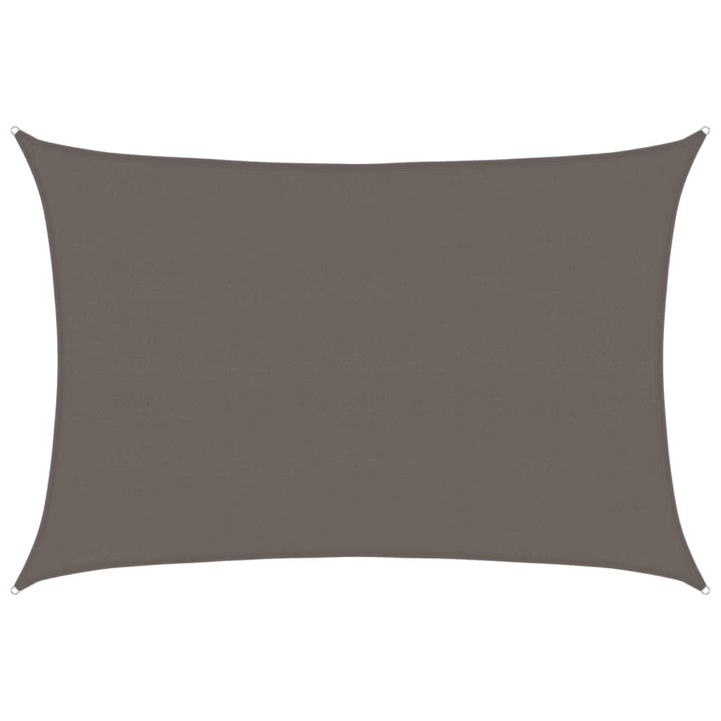 vidaXL Sunshade Sail 160 g/m² Anthracite 5x7 m HDPE