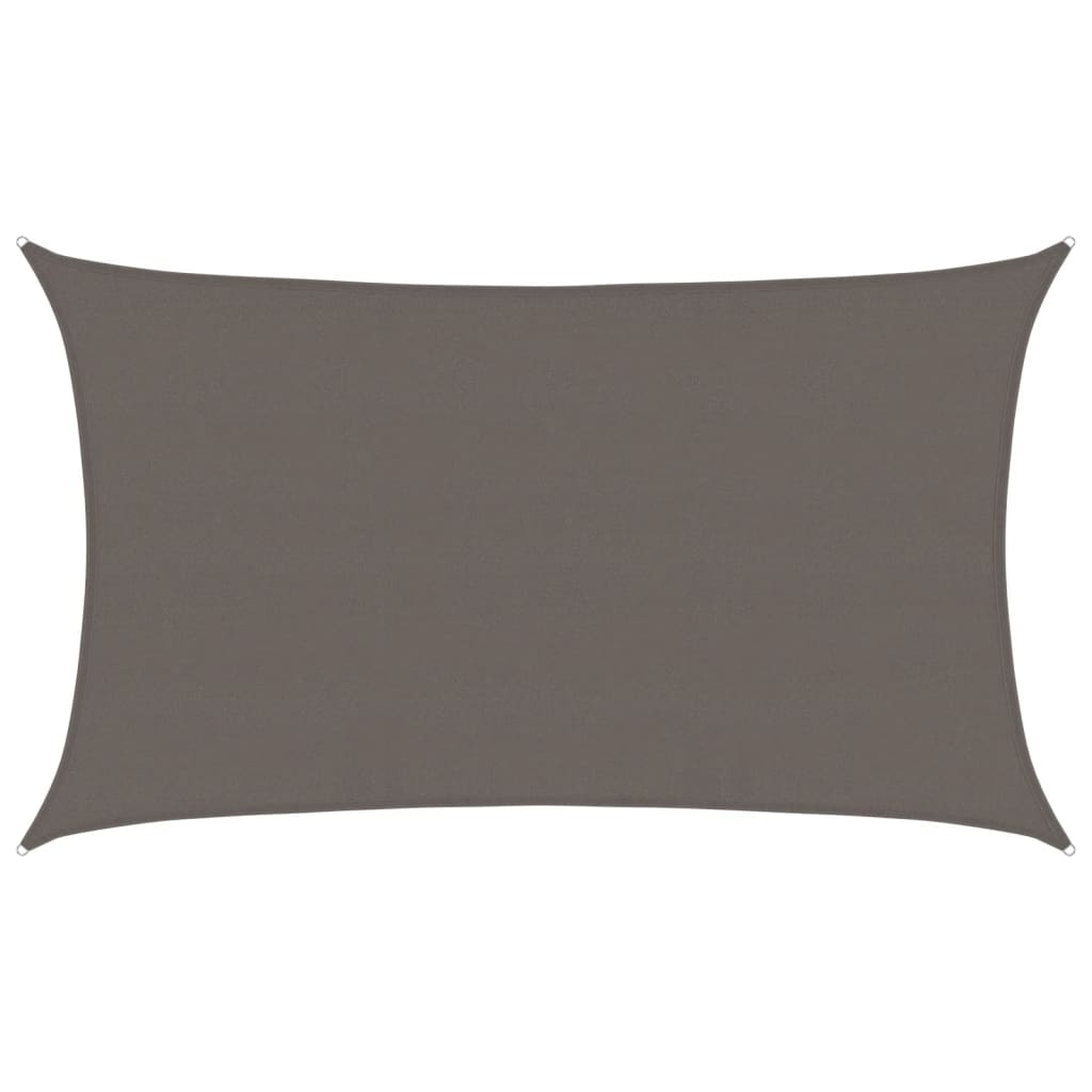 vidaXL Sunshade Sail 160 g/m² Anthracite 5x8 m HDPE