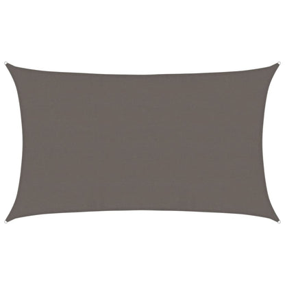 vidaXL Sunshade Sail 160 g/m² Anthracite 5x8 m HDPE