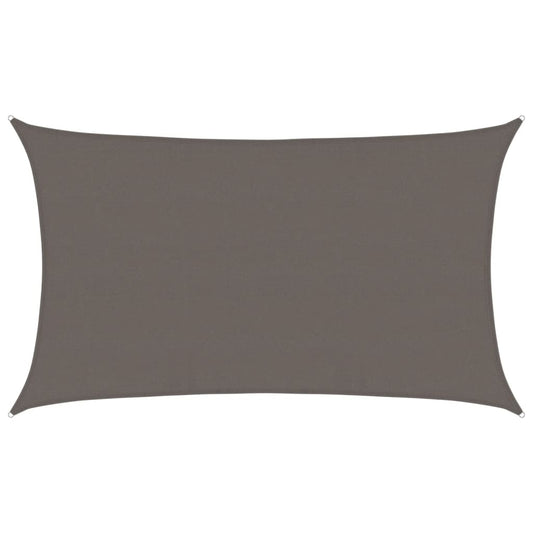 vidaXL Sunshade Sail 160 g/m² Anthracite 5x8 m HDPE