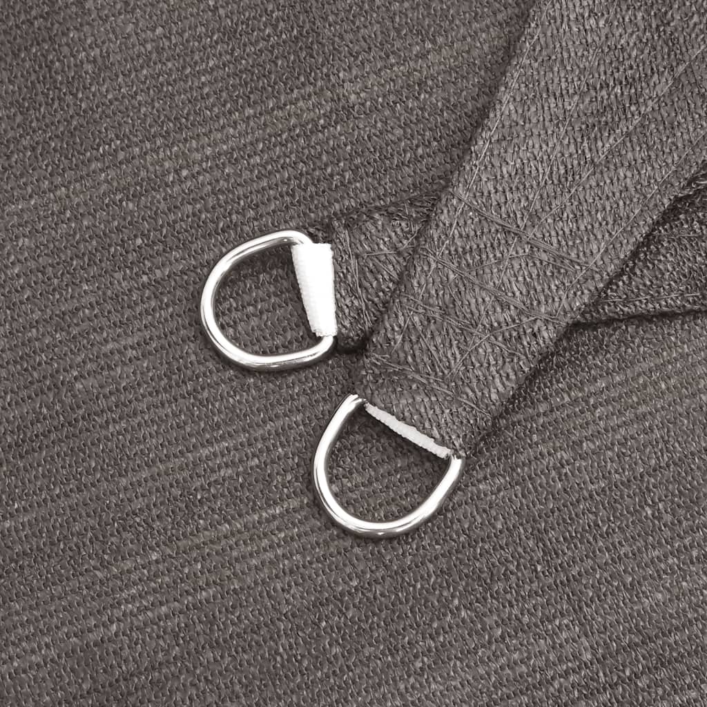 vidaXL Sunshade Sail 160 g/m² Anthracite 6x7 m HDPE