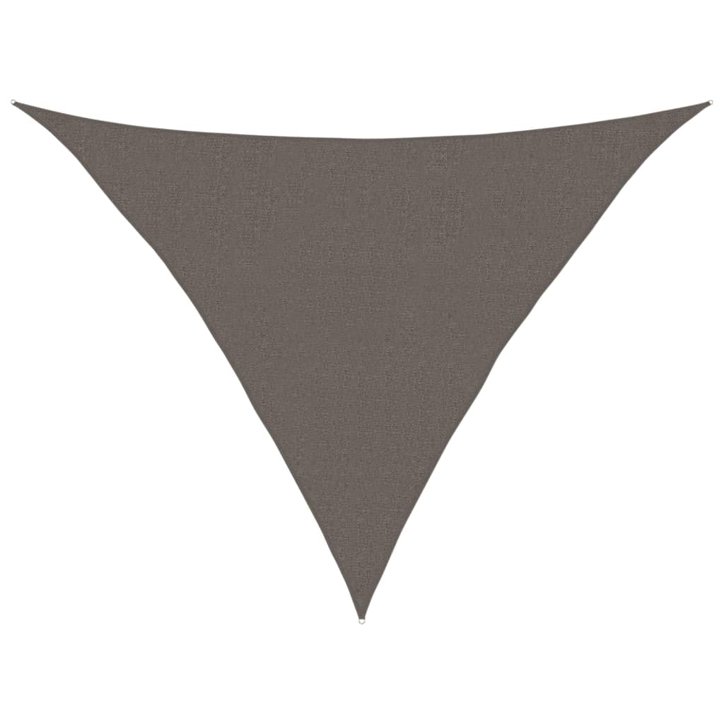 vidaXL Sunshade Sail 160 g/m² Anthracite 2.5x2.5x3.5 m HDPE