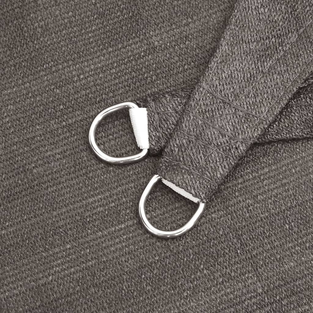 vidaXL Sunshade Sail 160 g/m² Anthracite 3x3x3 m HDPE