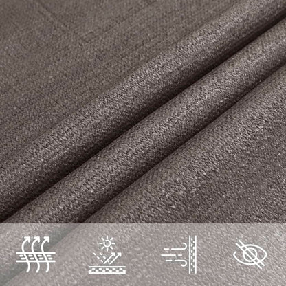 vidaXL Sunshade Sail 160 g/m² Anthracite 3x4x4 m HDPE