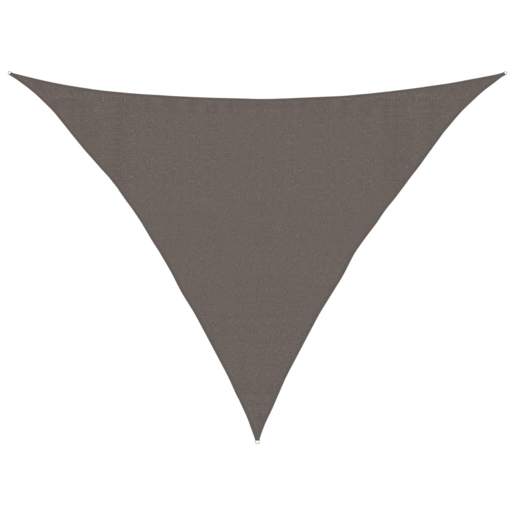 vidaXL Sunshade Sail 160 g/m² Anthracite 3.5x3.5x4.9 m HDPE
