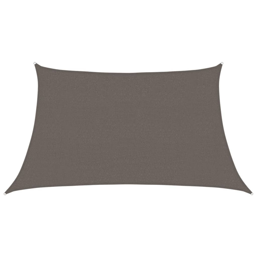 vidaXL Sunshade Sail 160 g/m² Anthracite 3/4x2 m HDPE