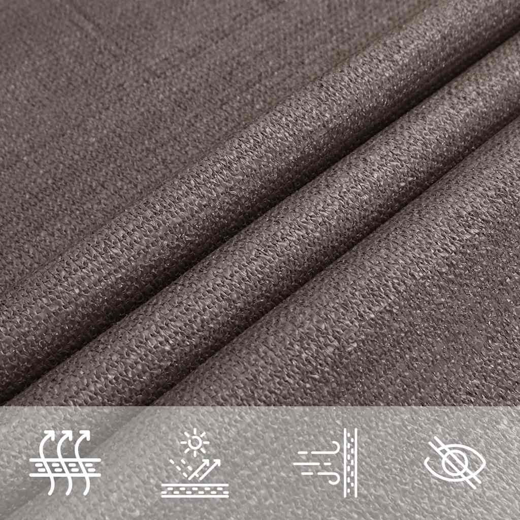 311103 vidaXL Sunshade Sail 160 g/m² Anthracite 3/4x2 m HDPE