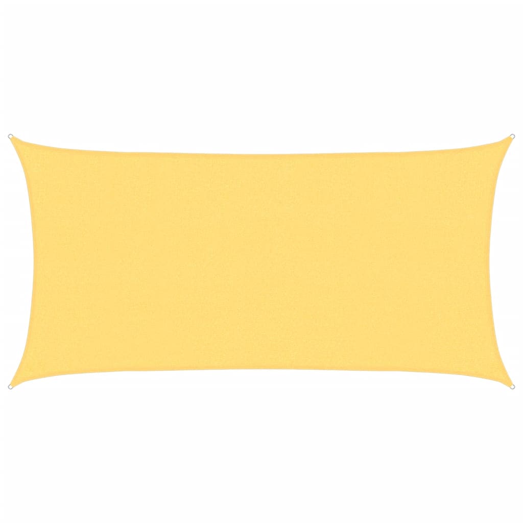 vidaXL Sunshade Sail 160 g/m² Beige 2.5x5 m HDPE