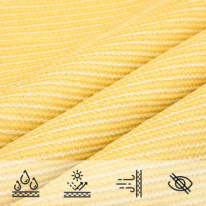 vidaXL Sunshade Sail 160 g/m² Beige 2.5x5 m HDPE