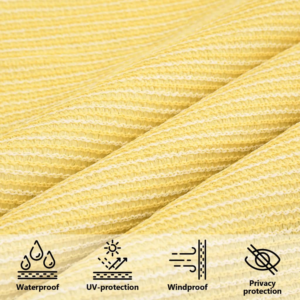 vidaXL Sunshade Sail 160 g/m² Beige 4x4x4 m HDPE