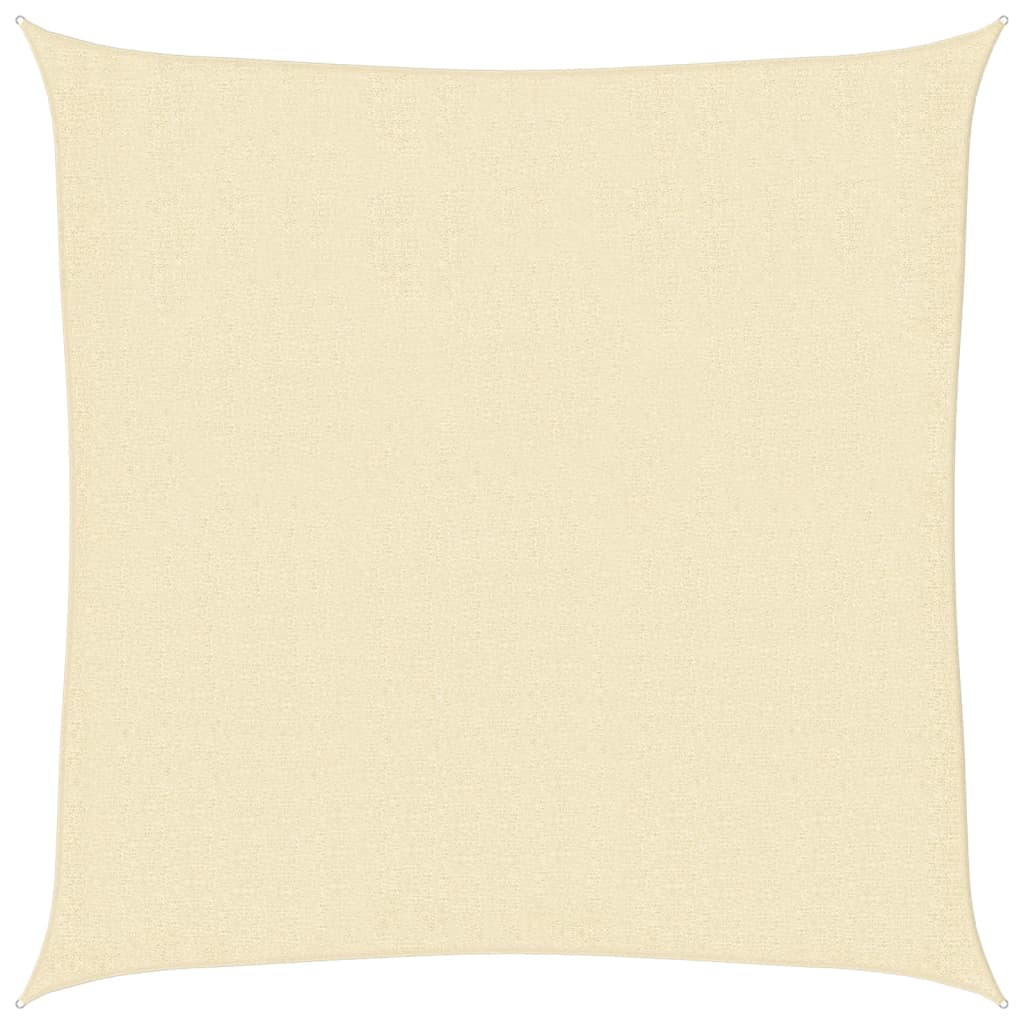 vidaXL Sunshade Sail 160 g/m² Cream 3x3 m HDPE
