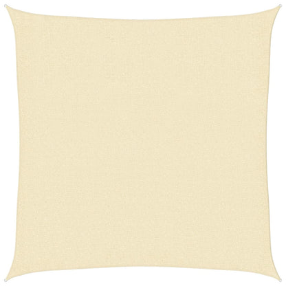vidaXL Sunshade Sail 160 g/m² Cream 3x3 m HDPE