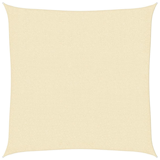 vidaXL Sunshade Sail 160 g/m² Cream 3x3 m HDPE