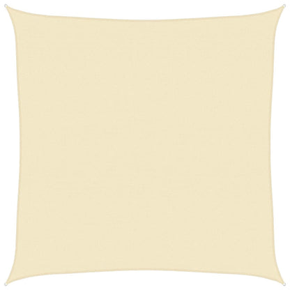 vidaXL Sunshade Sail 160 g/m² Cream 5x5 m HDPE