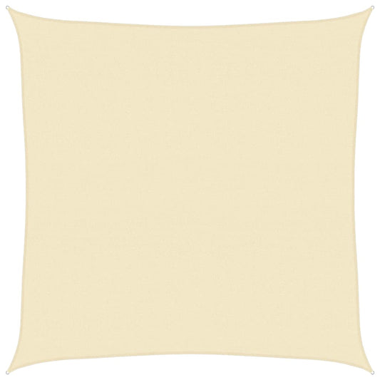 vidaXL Sunshade Sail 160 g/m² Cream 5x5 m HDPE