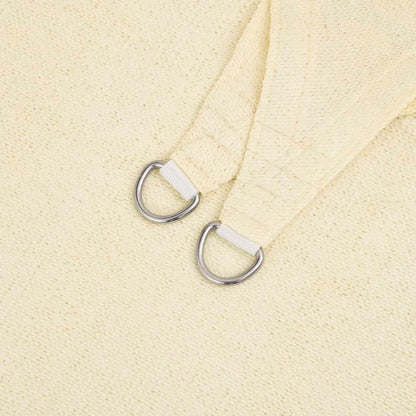 vidaXL Sunshade Sail 160 g/m² Cream 5x5 m HDPE