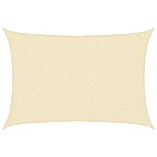 vidaXL Sunshade Sail 160 g/m² Cream 2x2.5 m HDPE