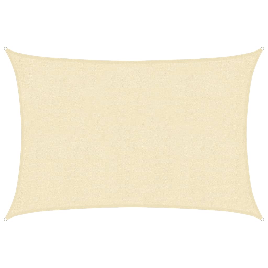 vidaXL Sunshade Sail 160 g/m² Cream 2x3 m HDPE