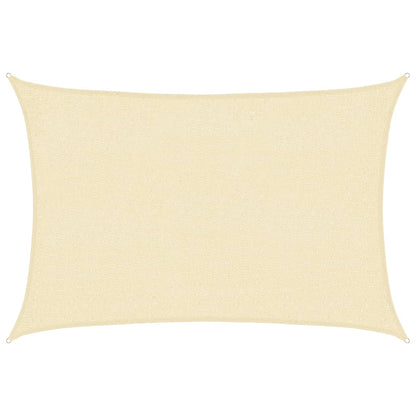 vidaXL Sunshade Sail 160 g/m² Cream 2x3 m HDPE
