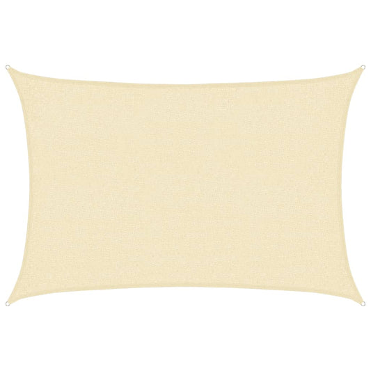 vidaXL Sunshade Sail 160 g/m² Cream 2x3 m HDPE