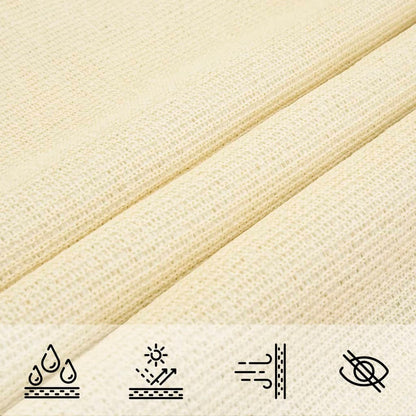 vidaXL Sunshade Sail 160 g/m² Cream 2x3 m HDPE