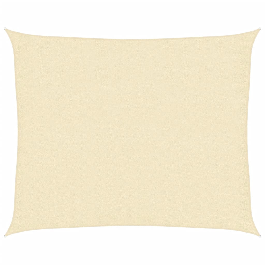 vidaXL Sunshade Sail 160 g/m² Cream 2.5x3 m HDPE