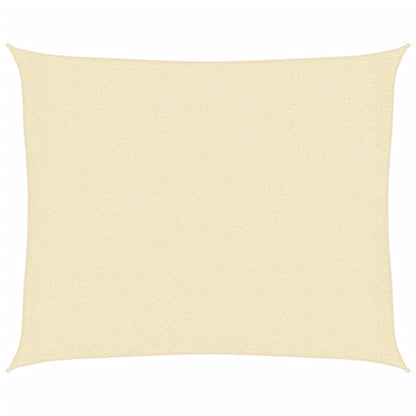vidaXL Sunshade Sail 160 g/m² Cream 2.5x3 m HDPE