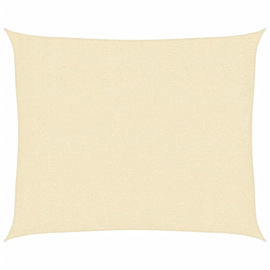 vidaXL Sunshade Sail 160 g/m² Cream 2.5x3 m HDPE