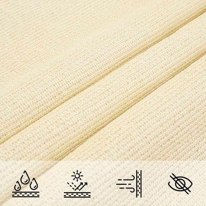 vidaXL Sunshade Sail 160 g/m² Cream 2.5x3 m HDPE