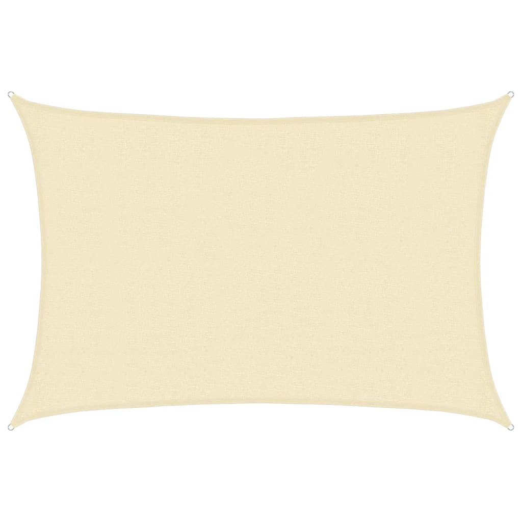 vidaXL Sunshade Sail 160 g/m² Cream 2.5x3.5 m HDPE