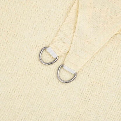 vidaXL Sunshade Sail 160 g/m² Cream 2.5x5 m HDPE