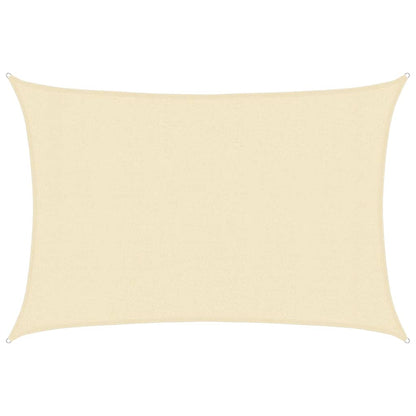 vidaXL Sunshade Sail 160 g/m² Cream 3x4.5 m HDPE
