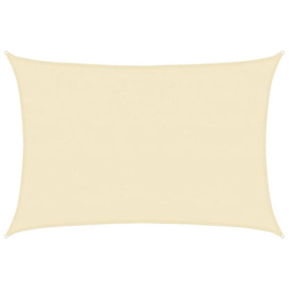 vidaXL Sunshade Sail 160 g/m² Cream 4x5 m HDPE