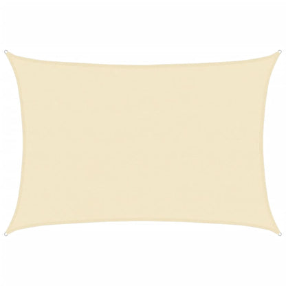 vidaXL Sunshade Sail 160 g/m² Cream 5x6 m HDPE