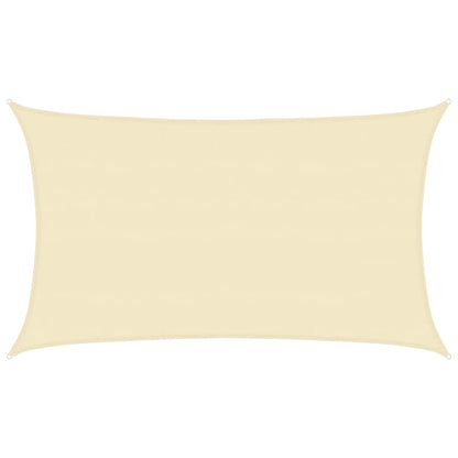 vidaXL Sunshade Sail 160 g/m² Cream 5x8 m HDPE