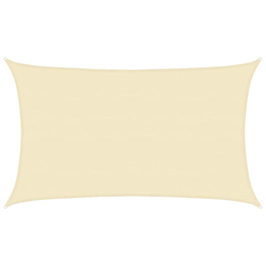 vidaXL Sunshade Sail 160 g/m² Cream 5x8 m HDPE
