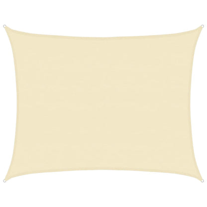 vidaXL Sunshade Sail 160 g/m² Cream 6x7 m HDPE