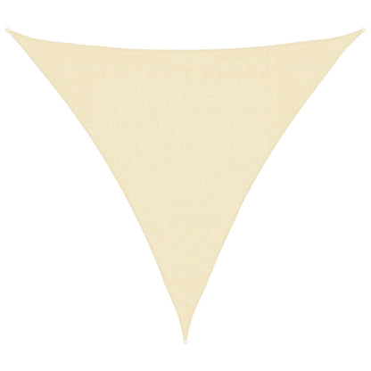 vidaXL Sunshade Sail 160 g/m² Cream 3x3x3 m HDPE