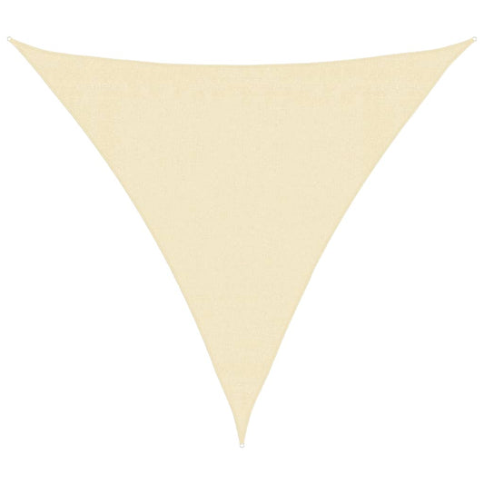 vidaXL Sunshade Sail 160 g/m² Cream 3x3x3 m HDPE