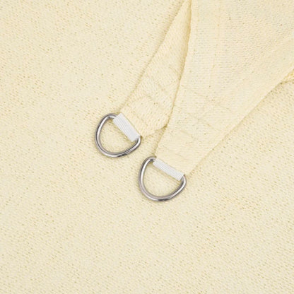 vidaXL Sunshade Sail 160 g/m² Cream 3x4x5 m HDPE