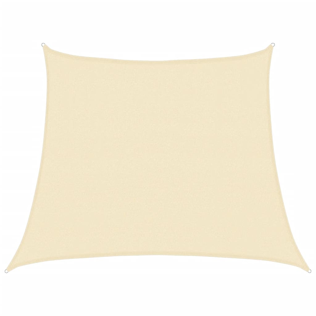 vidaXL Sunshade Sail 160 g/m² Cream 3/4x3 m HDPE
