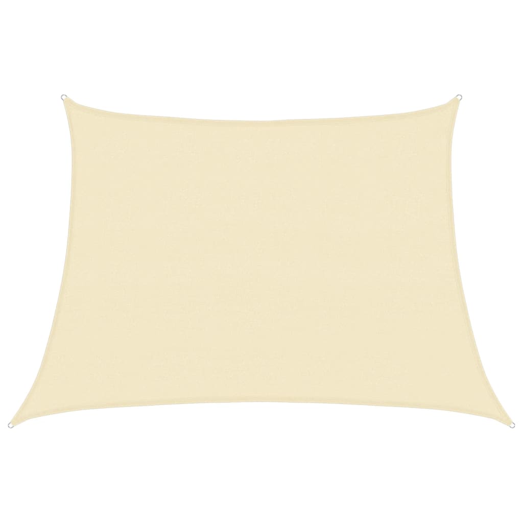 vidaXL Sunshade Sail 160 g/m² Cream 4/5x3 m HDPE