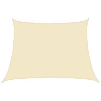 vidaXL Sunshade Sail 160 g/m² Cream 4/5x3 m HDPE