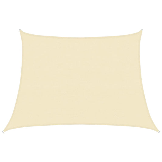 vidaXL Sunshade Sail 160 g/m² Cream 4/5x3 m HDPE