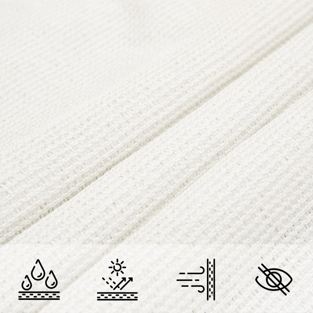 vidaXL Sunshade Sail 160 g/m² White 7x7 m HDPE